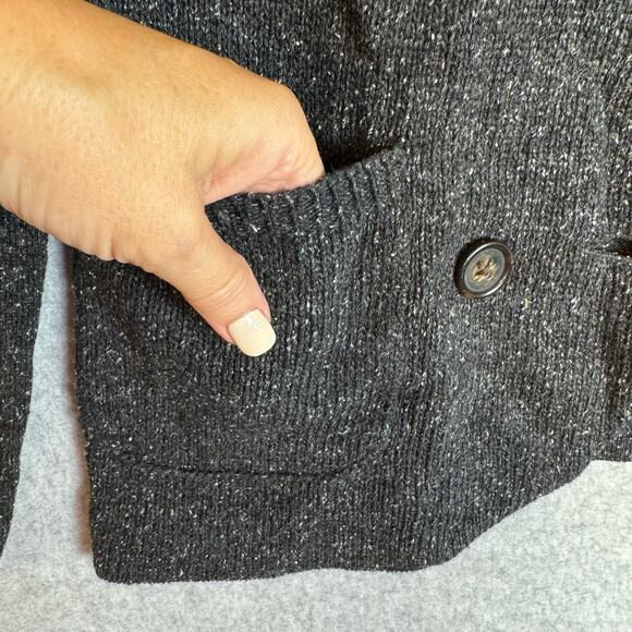 Banana Republic Cardigan Sweater Blazer Womens Silk Wool Academia Preppy Grandma - Picture 5 of 11